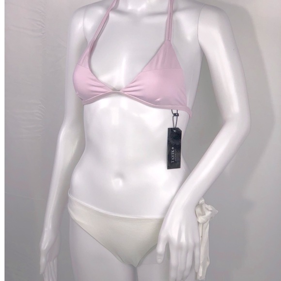 Tavik Lilac Triangle Dbl String Halter Bikini Top - Picture 3 of 14